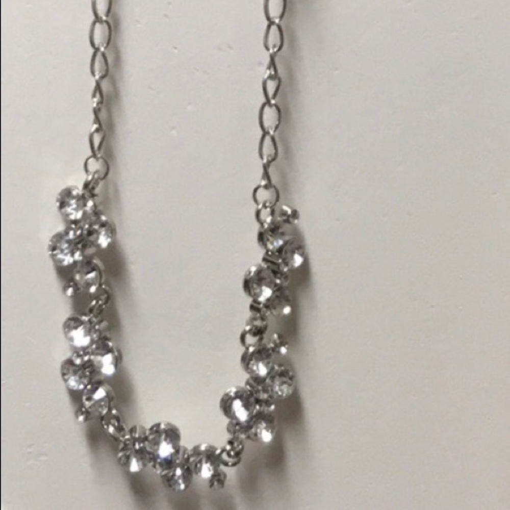 Silver Necklace w/ matching earrings